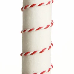 Small Glitter with Braid and Twine Candy Cane Christmas Decoration - Set of 2 Clearance