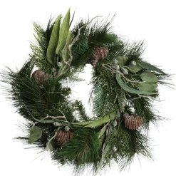 Small Native Eucalyptus Leaf Christmas Wreath Cheap