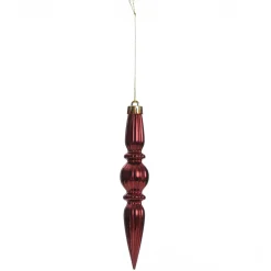 Small Red Christmas Finial Decoration - Set of 3 Outlet