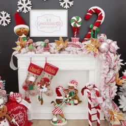 Snow Flocked Pink Fir Christmas Garland Best