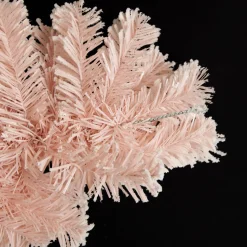 Snow Flocked Pink Fir Christmas Garland Best