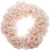 Snow Flocked Pink Fir Christmas Wreath Cheap