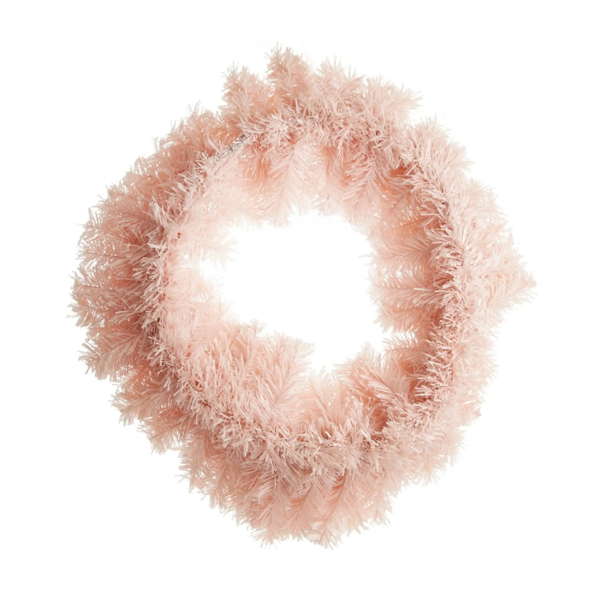 Snow Flocked Pink Fir Christmas Wreath Cheap