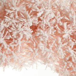 Snow Flocked Pink Fir Christmas Wreath Cheap