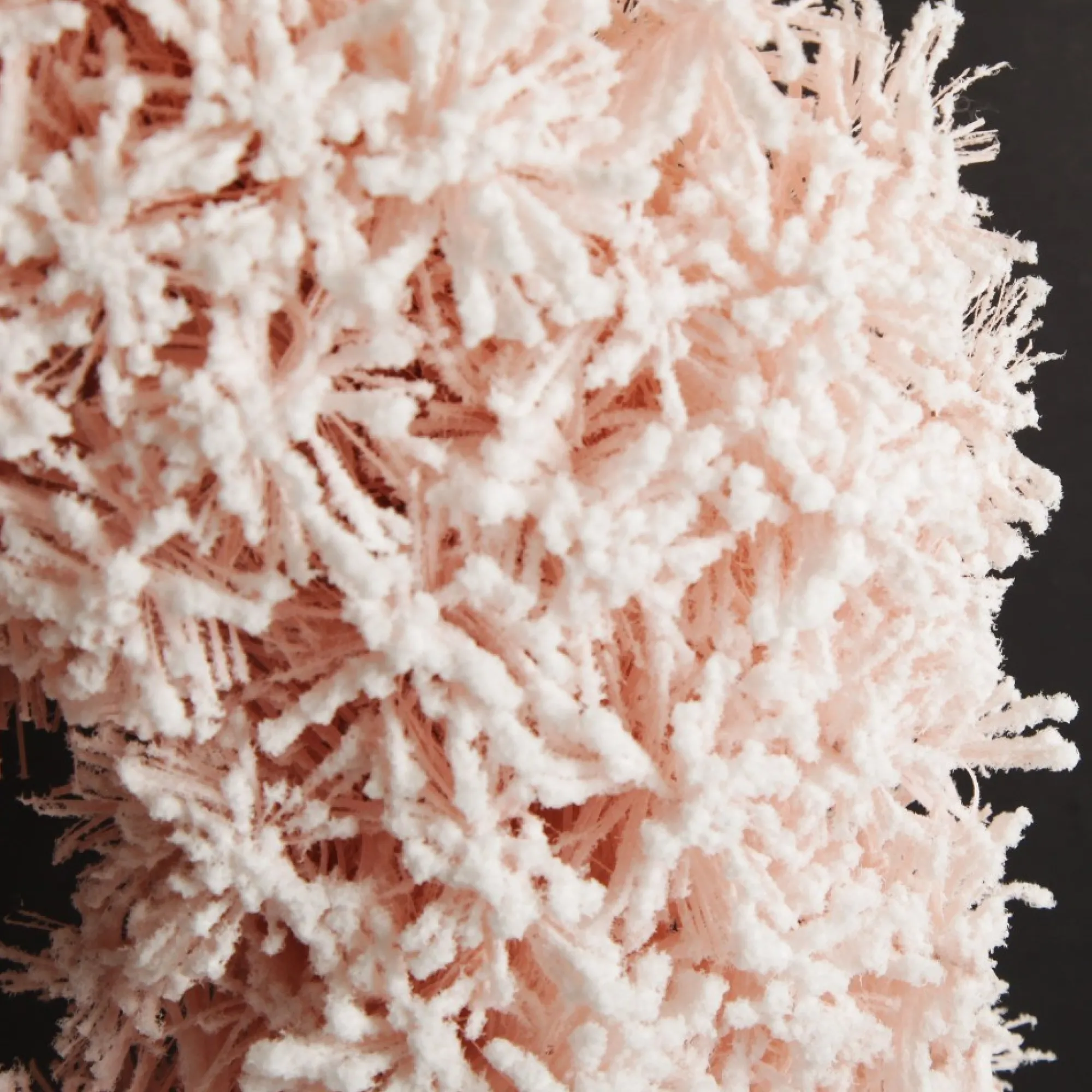 Snow Flocked Pink Fir Christmas Wreath Cheap