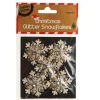 Snowflake Embellishment Craft Stickers - Pack of 5 Clearance