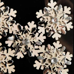 Snowflake Embellishment Craft Stickers - Pack of 5 Clearance