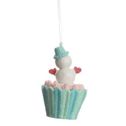 Snowman Cupcake Christmas Tree Decoration Shop