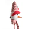Snowman Head Striped Tree Topper New