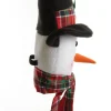 Snowman Head Tartan Tree Topper Best Sale