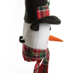 Snowman Head Tartan Tree Topper Best Sale