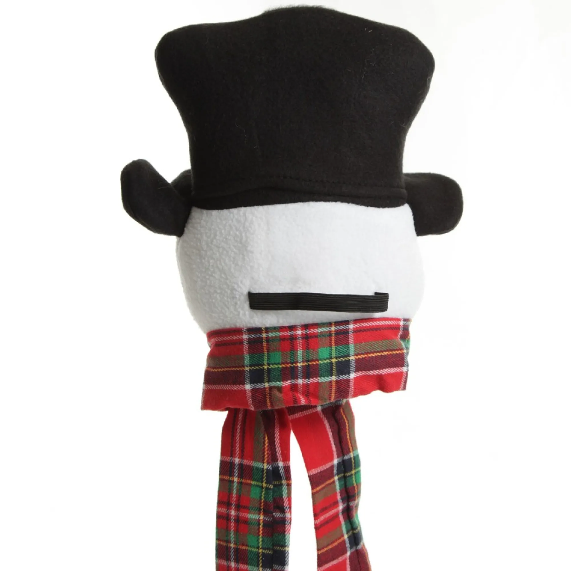Snowman Head Tartan Tree Topper Best Sale