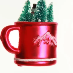 Snowman in Mug Christmas Tree Decoration Cheap