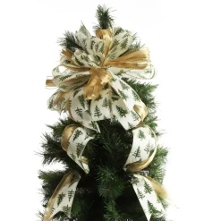 Snowy Tree Topper Deluxe Tree Topper Bow with Streamers Best