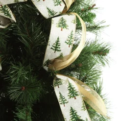 Snowy Tree Topper Deluxe Tree Topper Bow with Streamers Best