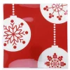 Square Glass Christmas Platter Cheap