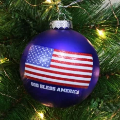 Stars and Stripes USA Christmas Bauble Cheap