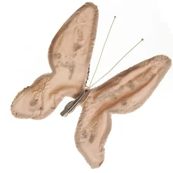 Taupe Sequin and Jewel Butterfly Clip Discount