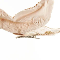 Taupe Sequin and Jewel Butterfly Clip Discount