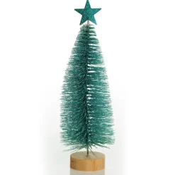 Teal Bottle Brush Tree - Small Set of 2 Shop