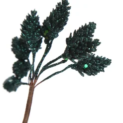 Teal Glitter Pinecone Clusters - Set of 2 Hot