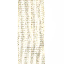 Three Assorted Ivory and Champagne Mesh and Glitter Dots Christmas Ribbons Sale