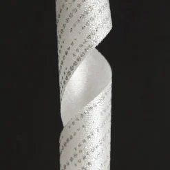 Three Assorted Silver Snowflakes and Dots Christmas Ribbons Cheap