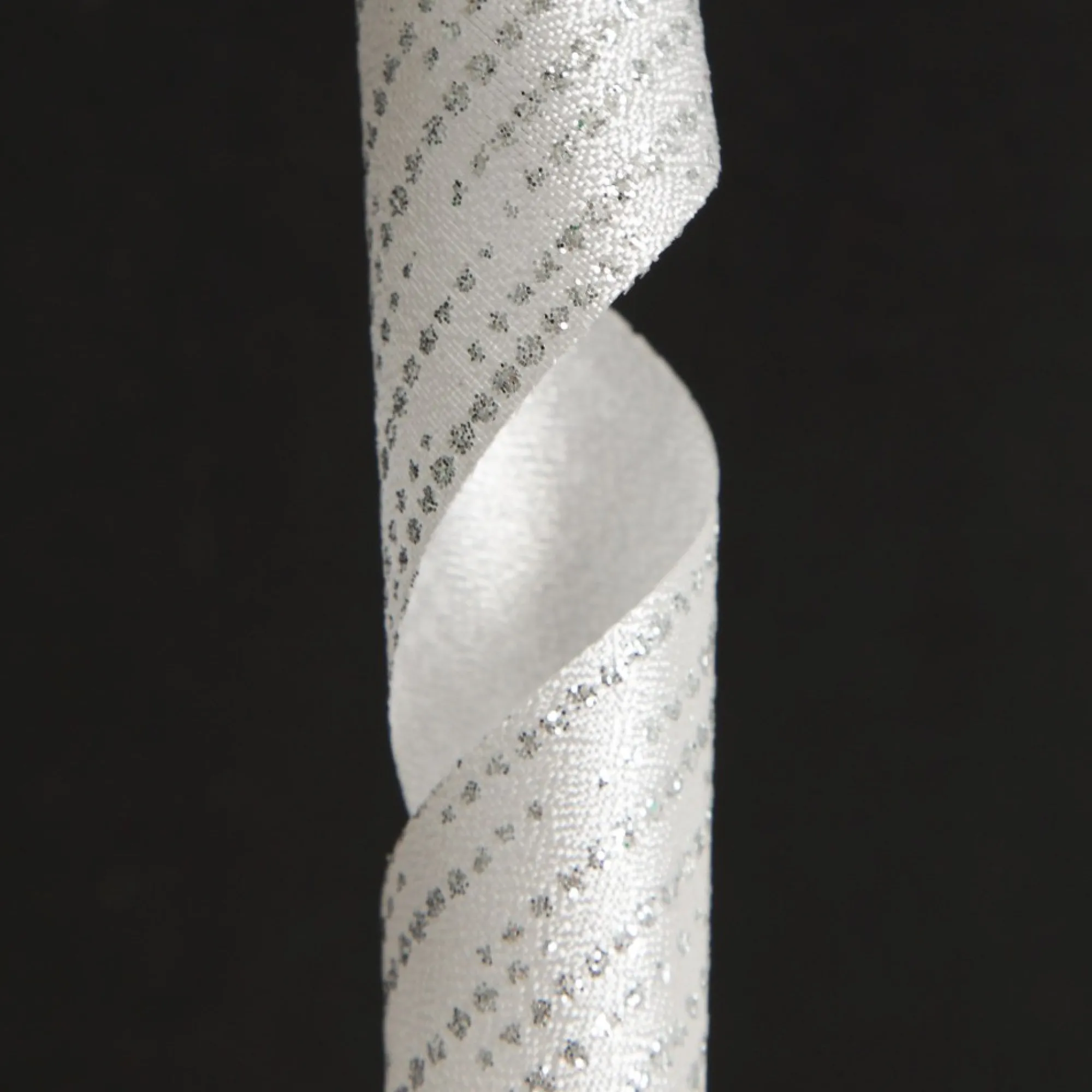 Three Assorted Silver Snowflakes and Dots Christmas Ribbons Cheap