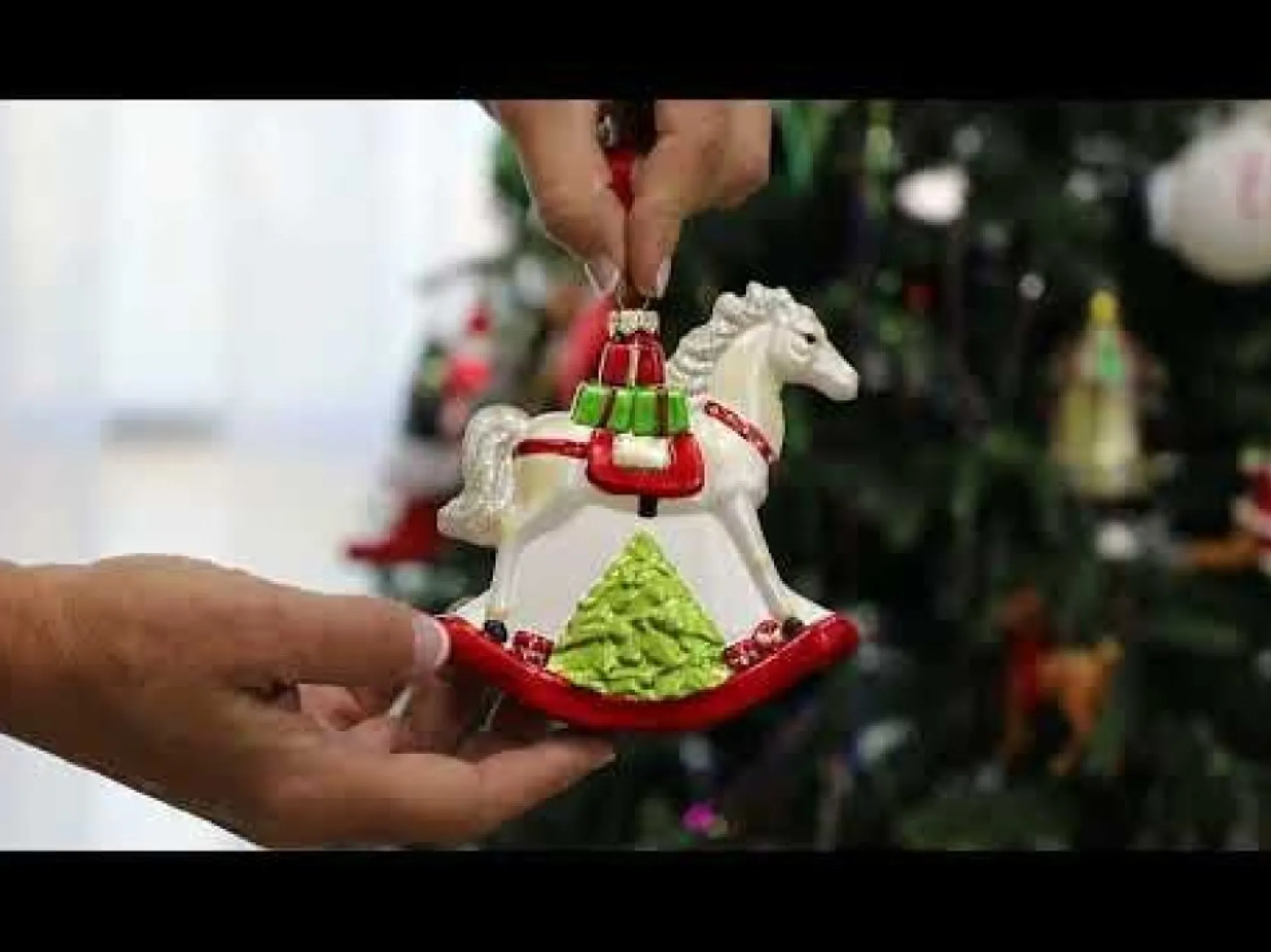 Traditional Christmas Rocking Horse Tree Decoration Best Sale