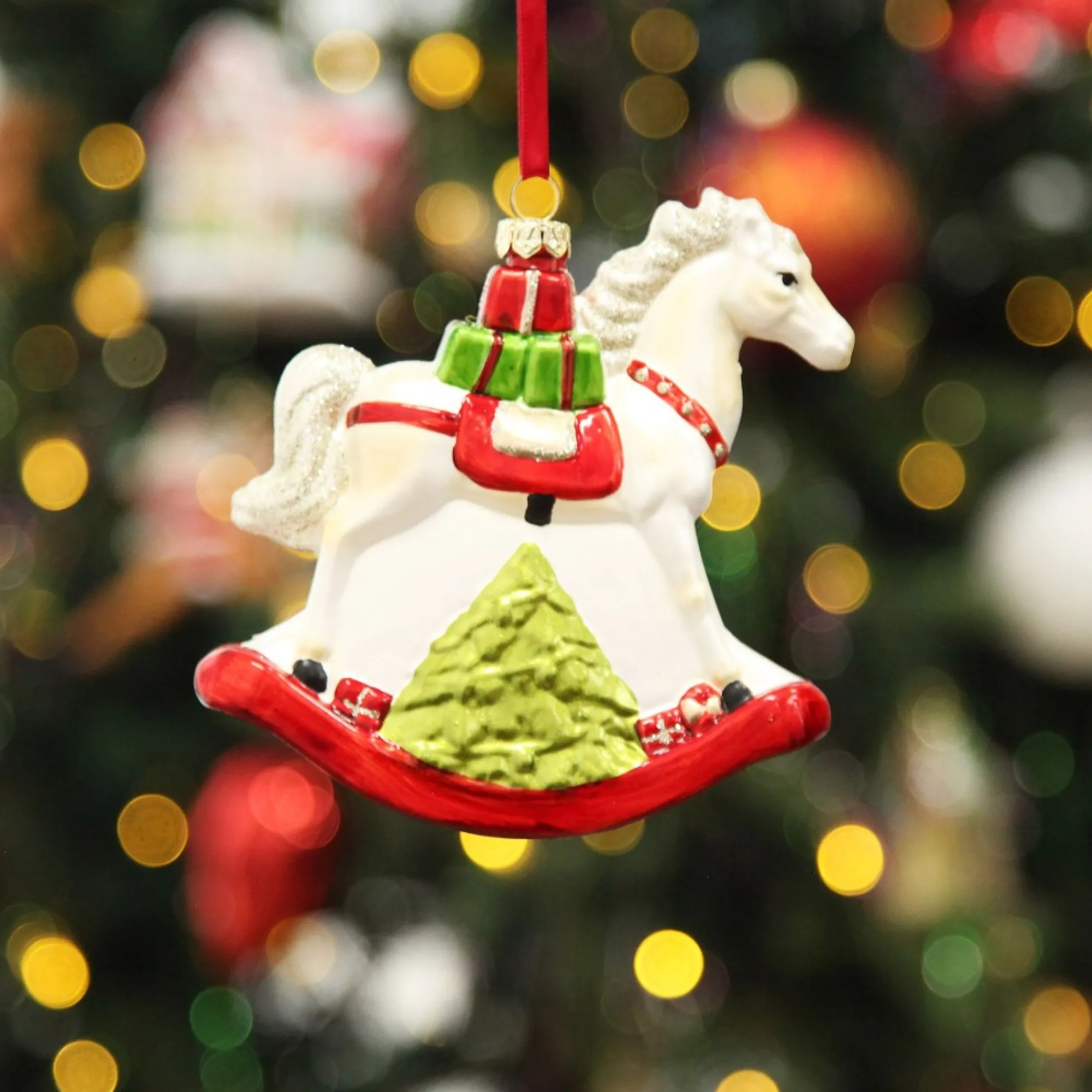 Traditional Christmas Rocking Horse Tree Decoration Best Sale