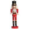 Traditional Christmas Wooden Nutcracker Soldier Ornament with Drums - Medium Cheap