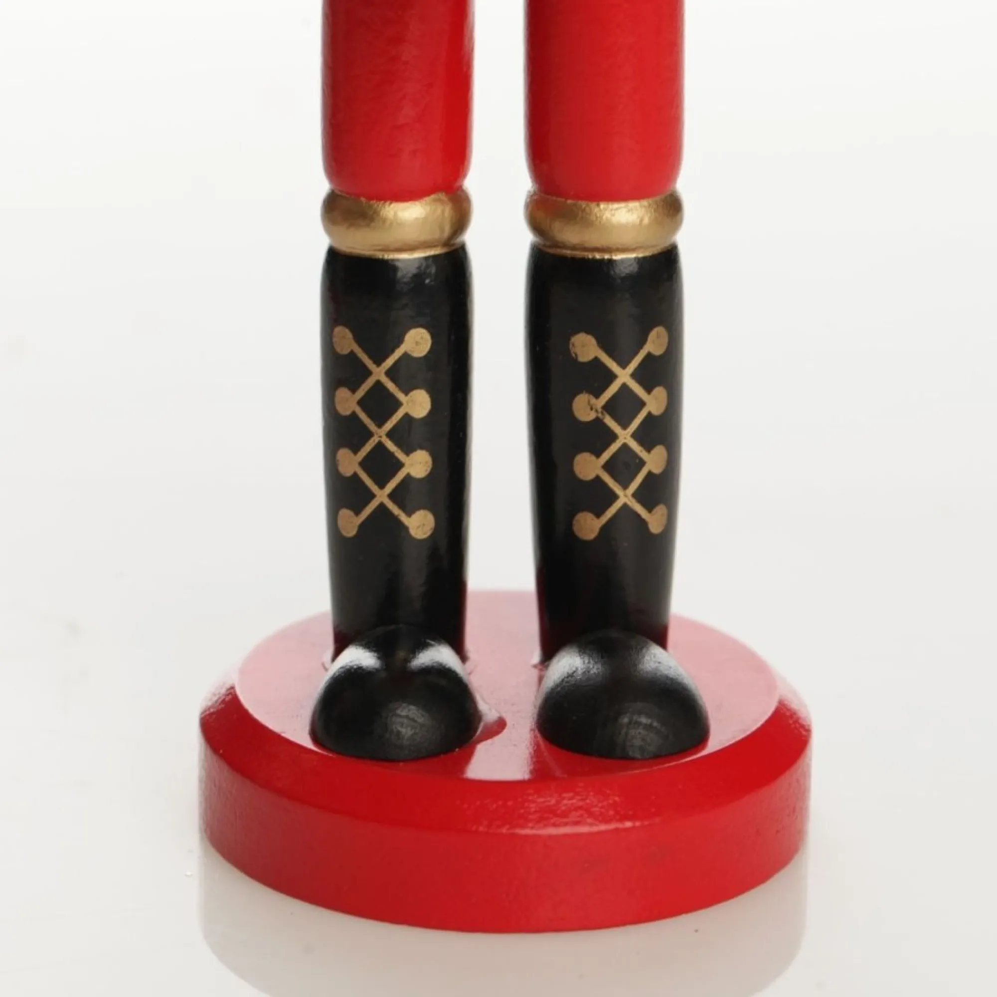 Traditional Christmas Wooden Nutcracker Soldier Ornament with Drums - Medium Cheap