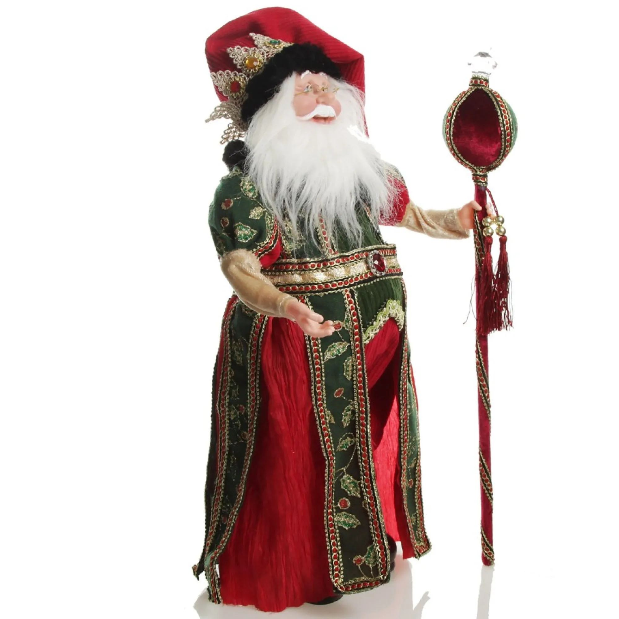 Traditional Cloaked Standing Santa Christmas Ornament Cheap