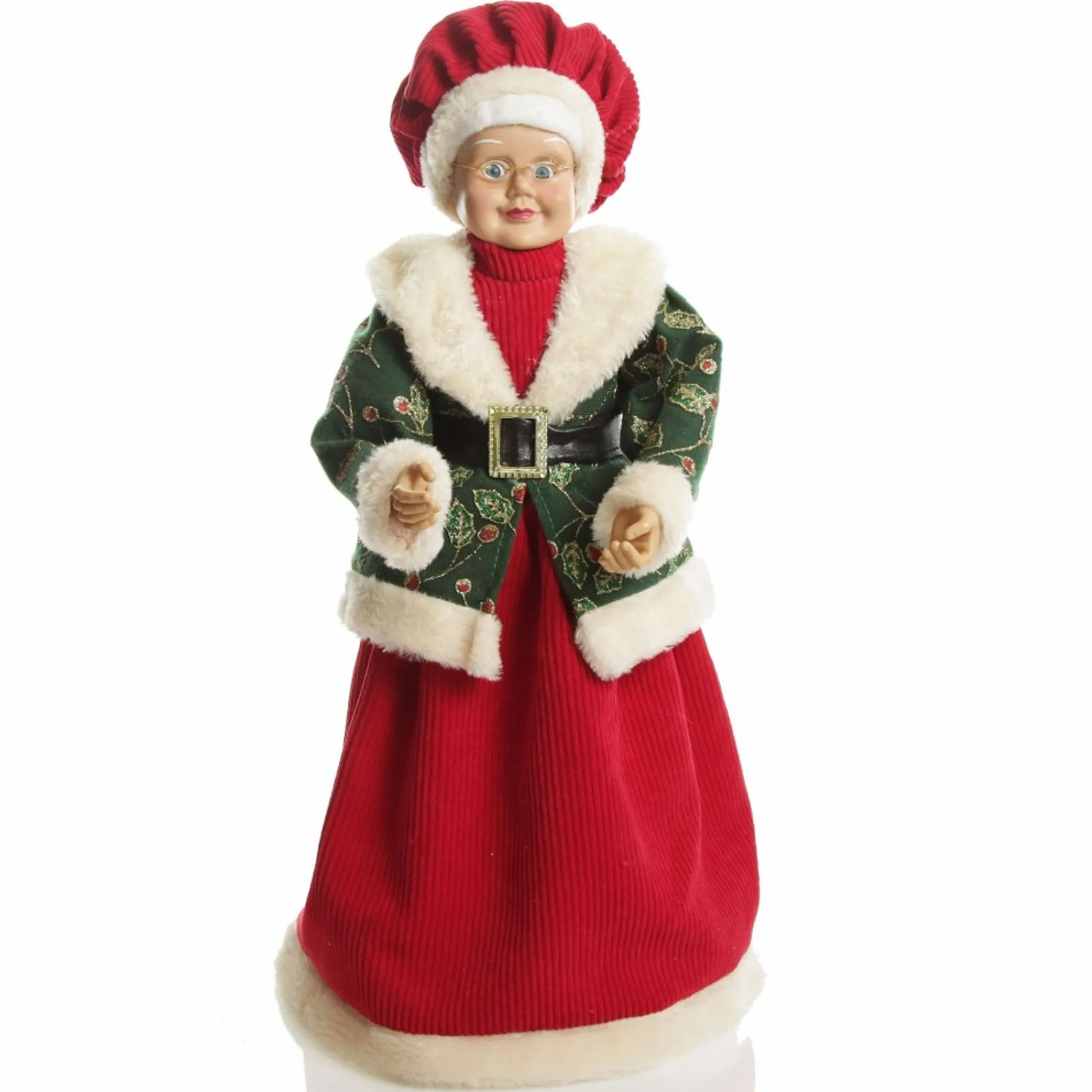 Traditional Mrs Claus Standing Christmas Ornament Cheap