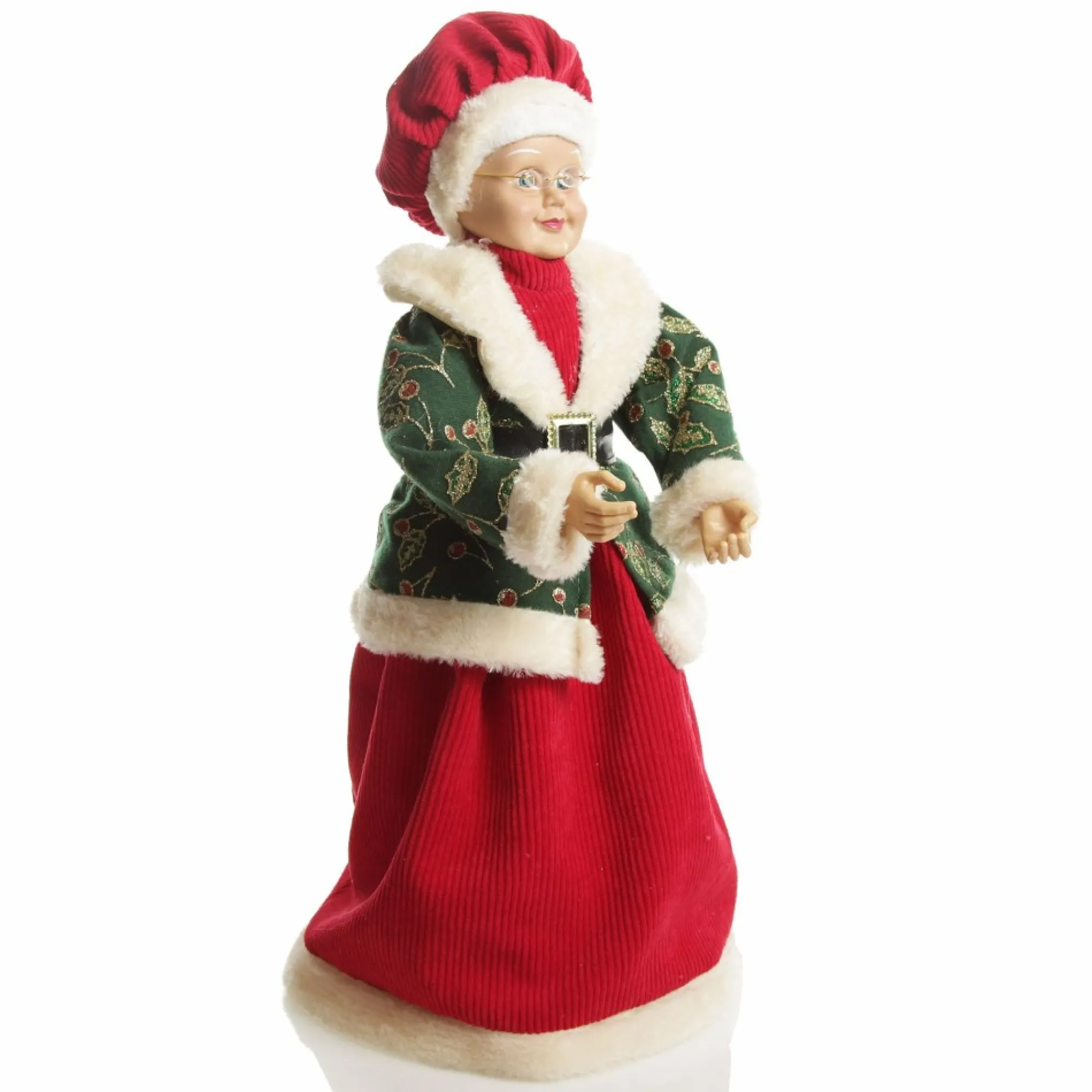 Traditional Mrs Claus Standing Christmas Ornament Cheap
