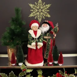 Traditional Mrs Claus Standing Christmas Ornament Cheap