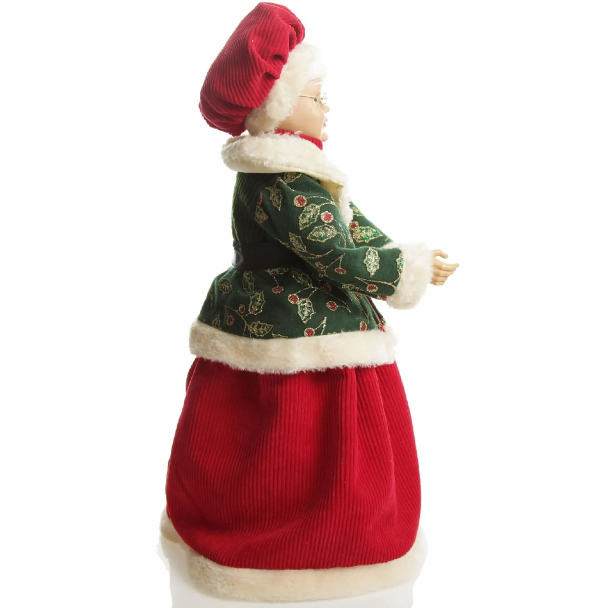 Traditional Mrs Claus Standing Christmas Ornament Cheap