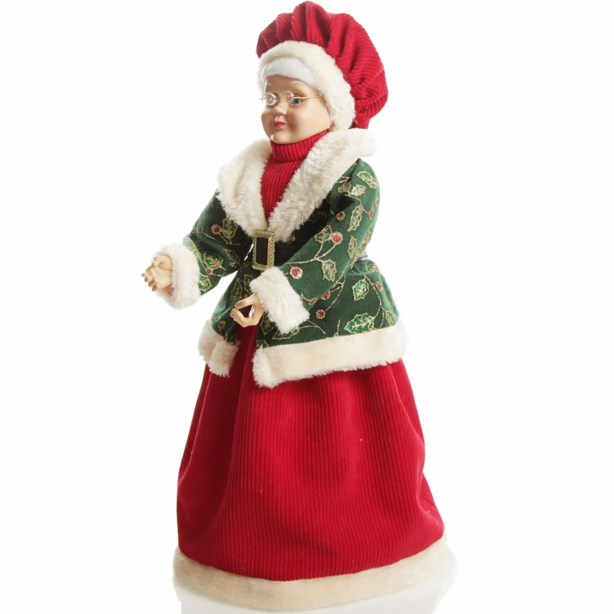 Traditional Mrs Claus Standing Christmas Ornament Cheap