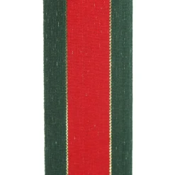 Traditional Red Green and Gold Grossgrain Wired Christmas Ribbon - 3.8cm Online