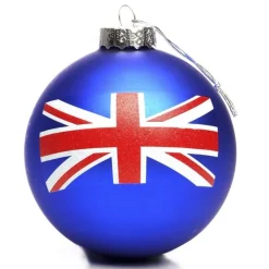 Union Jack UK Flag Christmas Bauble Best
