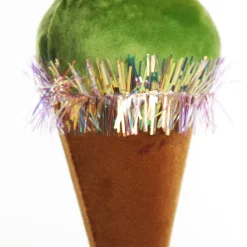 Velvet Ice Cream Cone Tree Decoration Best Sale