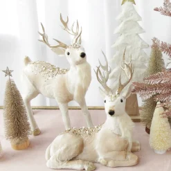 Velvet Pink Deer with Jewels - Standing with Head Back Store