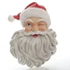 Vintage Red Winking Santa Wall Hanging Hot