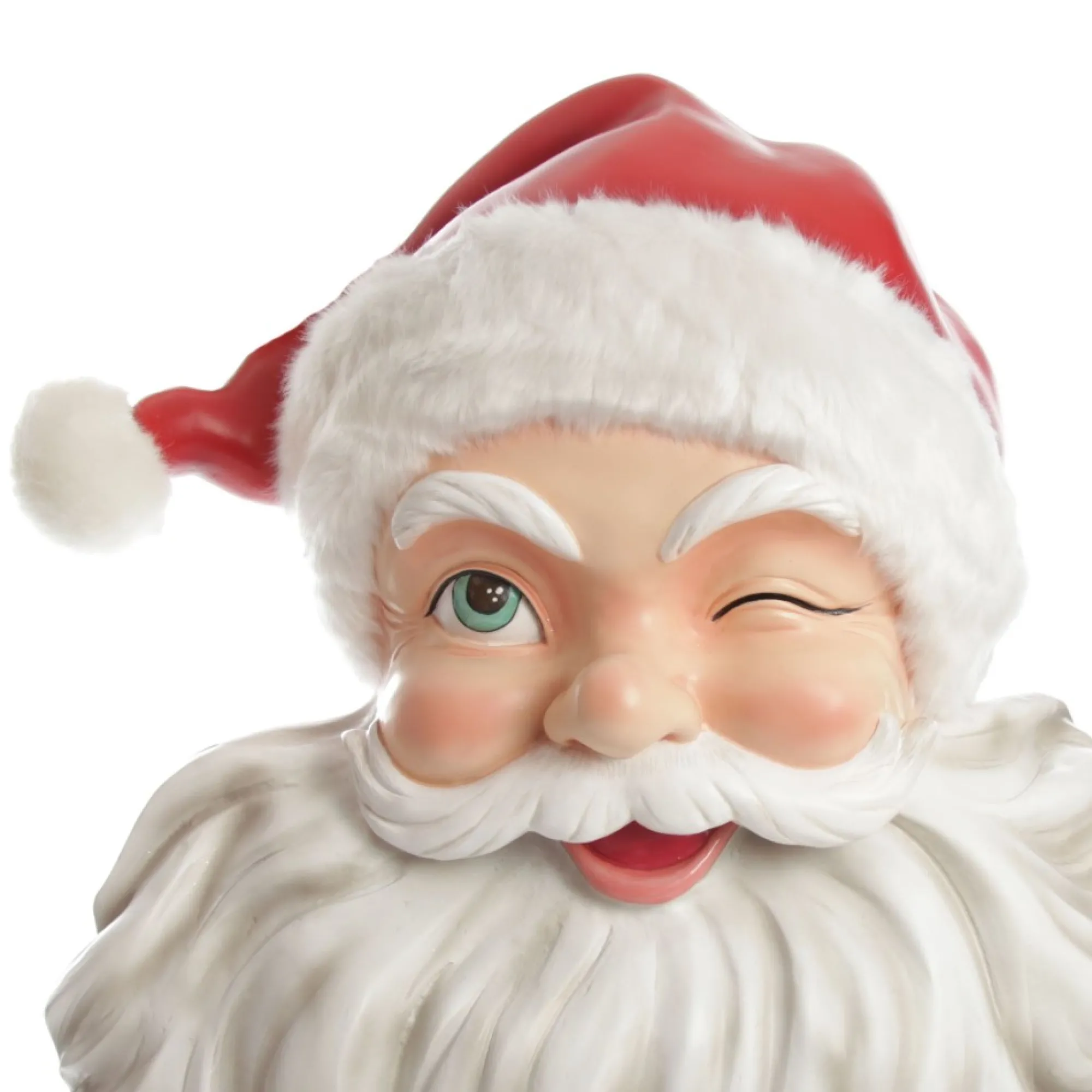 Vintage Red Winking Santa Wall Hanging Hot