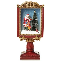 Violin Santa Window Box Lightup Ornament Cheap