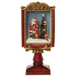 Violin Santa Window Box Lightup Ornament Cheap