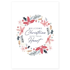 Welcome Christmas into your Heart Poster New