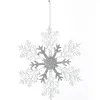 White and Silver Glitter Snowflake Tree Decoration Best