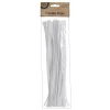 White Chenille Stem Pipe Cleaners - Pack of 50 Cheap