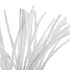 White Chenille Stem Pipe Cleaners - Pack of 50 Cheap